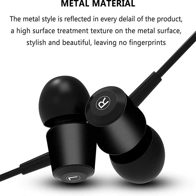 هدفون سیمی داخل گوش با میکروفون استریو Sound Isolating Tangle Free - تصویر 2