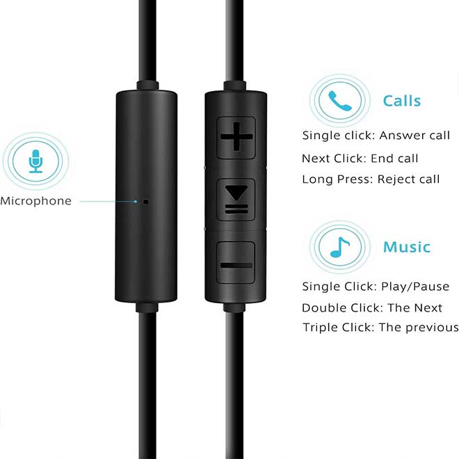 هدفون سیمی داخل گوش با میکروفون استریو Sound Isolating Tangle Free - تصویر 3